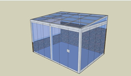 veranda design with opening windows and doors